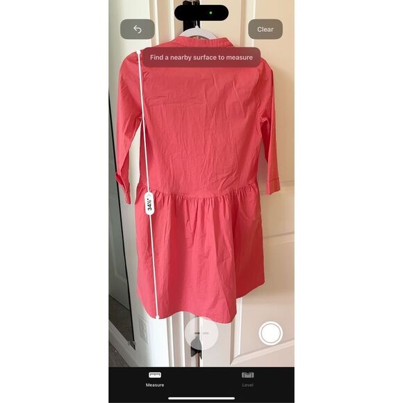 NwOT Tuckernuck Poppy Pink Royal Shirt Dress, small $168 - Picture 10 of 10